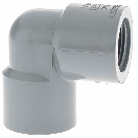 3/4" CPVC Plastic Pipe 90&deg; Elbow