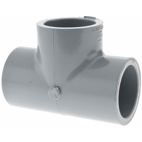 1-1/2" CPVC Plastic Pipe Tee