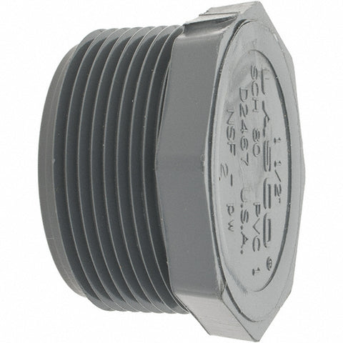 1-1/2" PVC Plastic Pipe Hex Plug