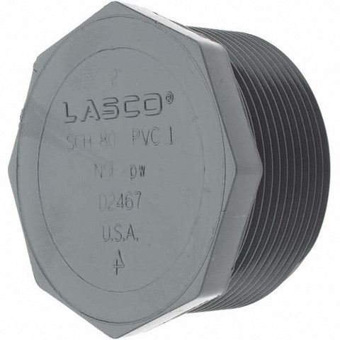 2" PVC Plastic Pipe Hex Plug