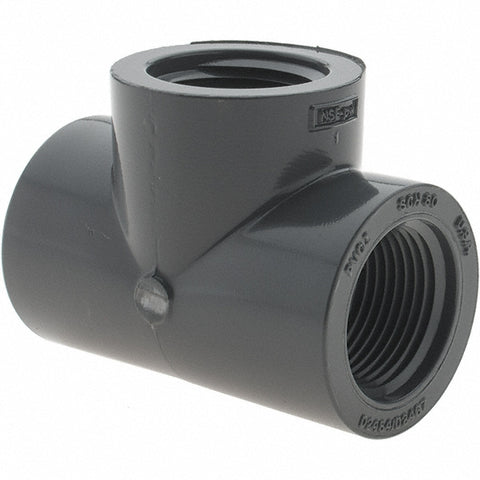 3/4" PVC Plastic Pipe Tee