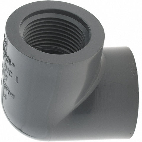 3/4" PVC Plastic Pipe 90&deg; Elbow