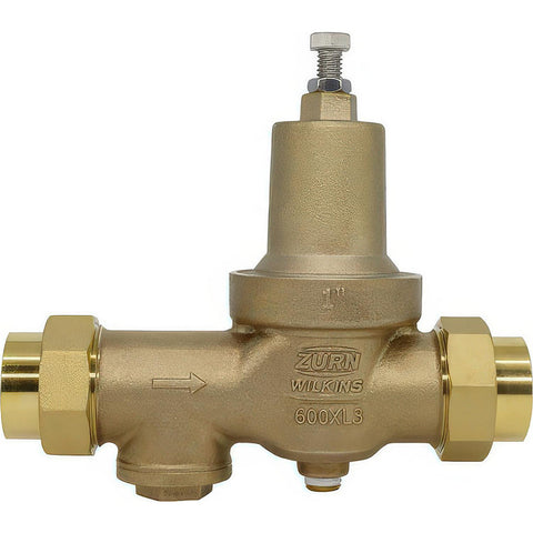 Pressure Reducing Valves: Pipe Size: 1; End Connection: FNPT x FNPT; Body Material: Bronze
