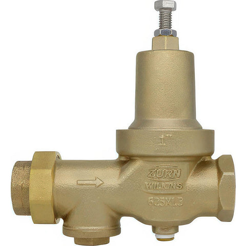 Pressure Reducing Valves: Pipe Size: 1; End Connection: Solder x FNPT; Body Material: Bronze