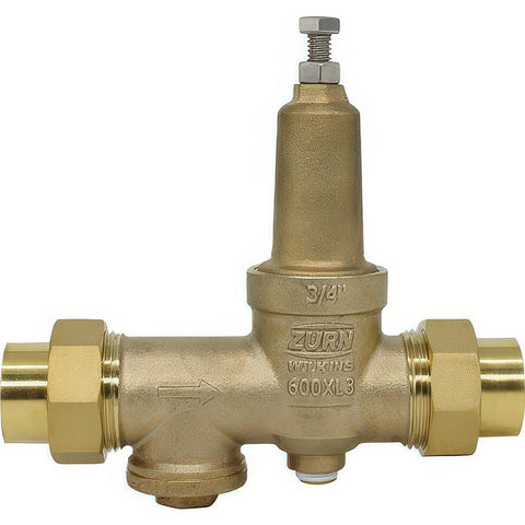 Pressure Reducing Valves: Pipe Size: 0.75; End Connection: FNPT x FNPT; Body Material: Bronze