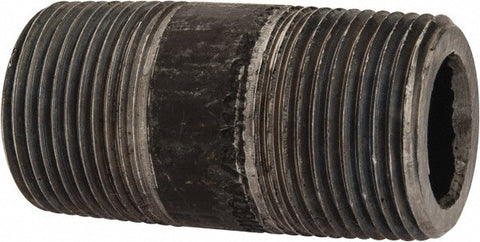 Black Pipe Nipple: 1" Dia x 2-1/2" Long, Schedule 160