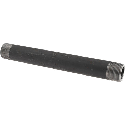 Black Pipe Nipple: 1" Dia x 10" Long, Schedule 160
