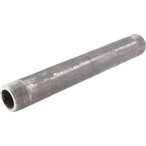 Black Pipe Nipple: 1-1/4" Dia x 12" Long, Schedule 160
