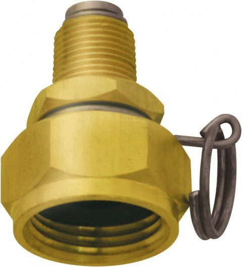 1 Piece, 3/8 NPT & 3/4 GHT MNPT x FGHT, Brass Reusable Hose Male Swivel Fitting