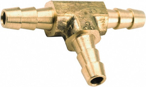 Barbed Hose Fitting: 5/16" ID Hose, Tee