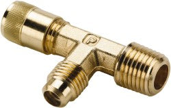 1/8-27 Male Pipe, 500 Max psi, 1/4" Tube OD, Forged Male Run Tee Access Valve