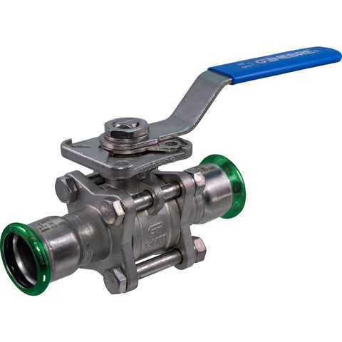 Ball Valves: Pipe Size: 1-1/4; Valve Structure: 3-Piece