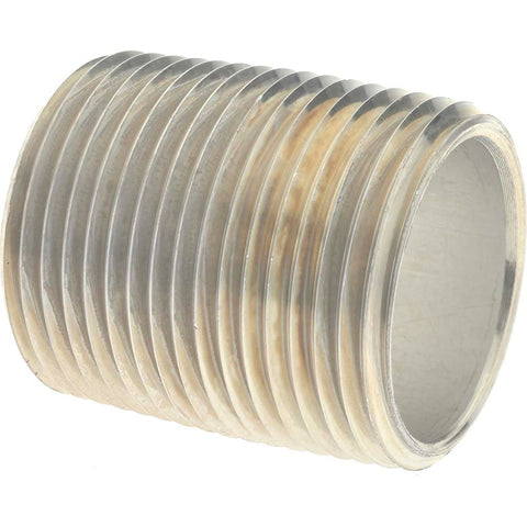 1 x 1-1/2" 6061 Aluminum Pipe Nipple