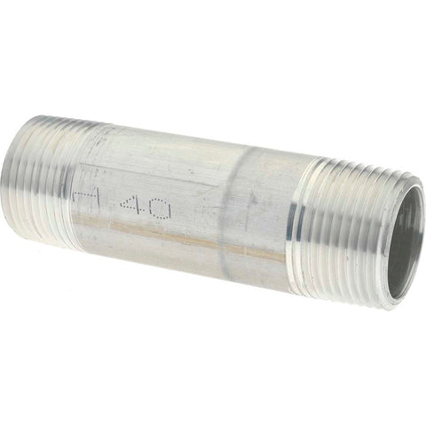 1 x 4" 6061 Aluminum Pipe Nipple