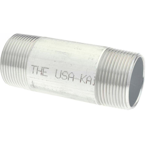 1-1/4 x 4" 6061 Aluminum Pipe Nipple