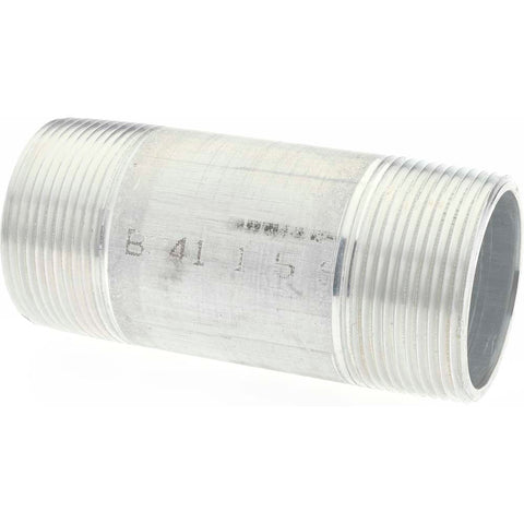 1-1/2 x 4" 6061 Aluminum Pipe Nipple