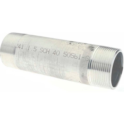 1-1/2 x 6" 6061 Aluminum Pipe Nipple