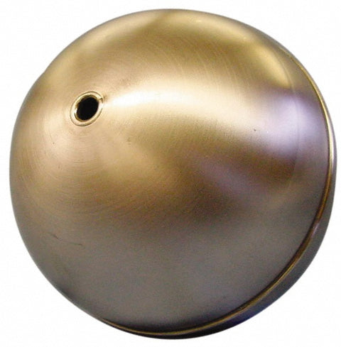 2-1/2" Dia, Spherical, Tubed Through Connection, Metal Float