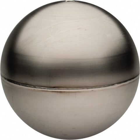 2" Dia, Spherical, Tubed Through Connection, Metal Float