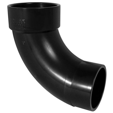 (Nibco Part#:  I057200) 5807-2-LT - 90-degree Long Turn Street Elbow Spg x H - ABS DWV