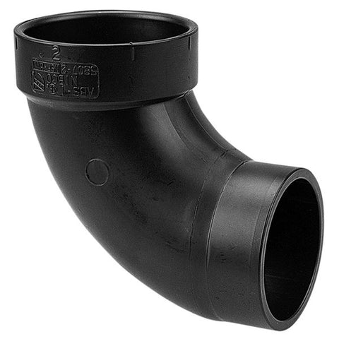 (Nibco Part#:  I058000) 5807-2 - 90-degree Street Elbow Spg x H - ABS DWV