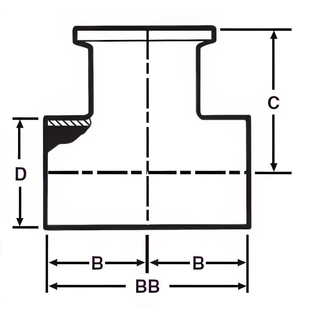 Sanitary Stainless Steel Pipe Tee: 1