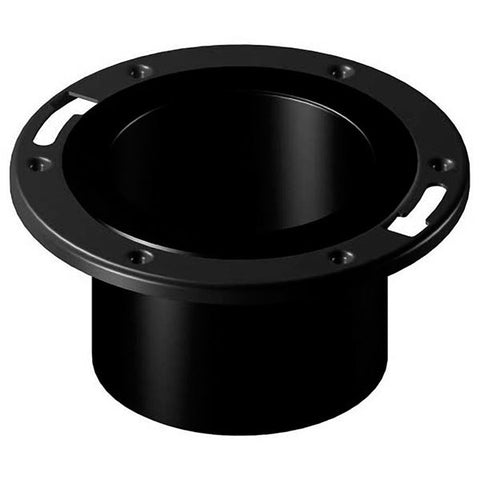 (Nibco Part#:  I355490) 5851-2-A - Adjustable Closet Flange with Plastic Coated Steel Flange Spg - ABS DWV