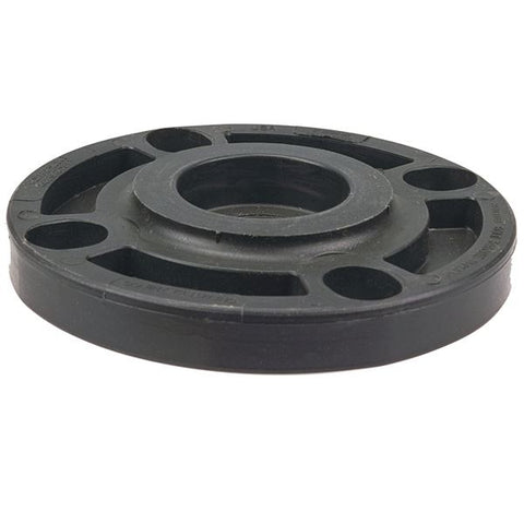 (Nibco Part#:  CC06156) 6119-W - Blind Flange - Black Polypropylene Schedule 80, One-Piece Webbed Design