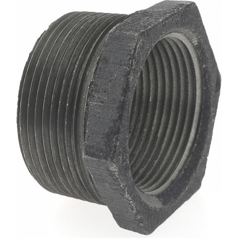 Black Bushing: 1-1/2 x 1-1/4", Threaded