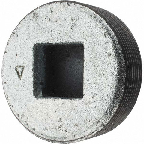 Black Countersunk Square Plug: 2", Threaded