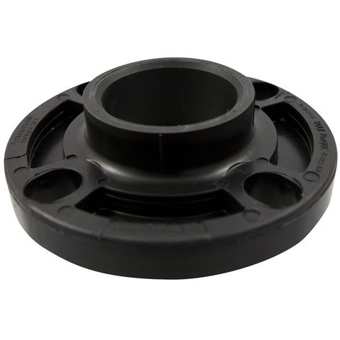 (Nibco Part#:  CC09357) 6151-W - Socket Flange - Black Polypropylene Schedule 80, One-Piece Webbed Design