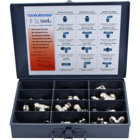36 Piece, Push to Connect Fitting Kit