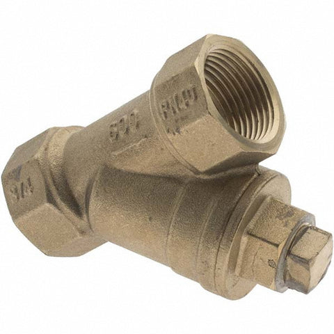 3/4" Pipe, Female NPT Ends, Forged Brass Y-Strainer