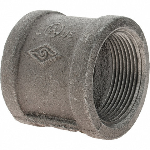 Black Coupling: 1-1/2", Threaded
