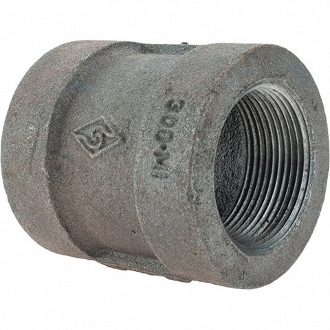 Black Coupling: 1-1/2", Threaded