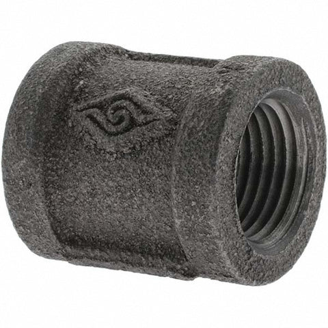 Black Coupling: 1/2", Threaded