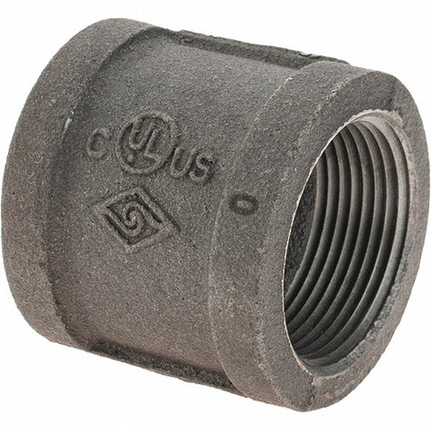 Black Coupling: 1-1/4", Threaded