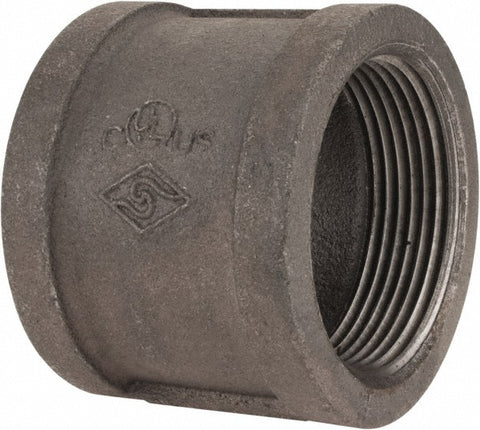Black Coupling: 2-1/2", Threaded