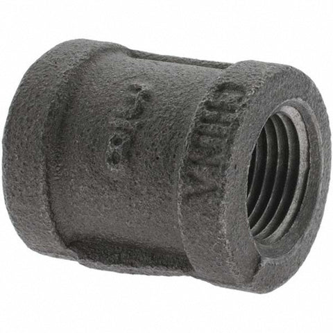 Black Coupling: 3/8", Threaded