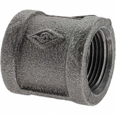 Black Coupling: 3/4", Threaded
