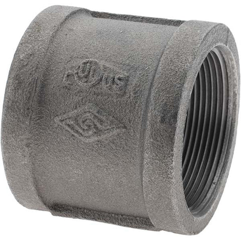 Black Coupling: 2", Threaded