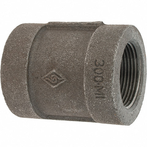 Black Coupling: 1-1/4", Threaded