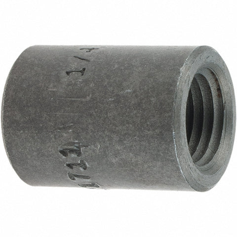 Black End Cap: 1/4", Threaded