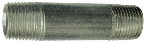 Black Pipe Nipple: 1-1/2" Dia x 12" Long, Schedule 40