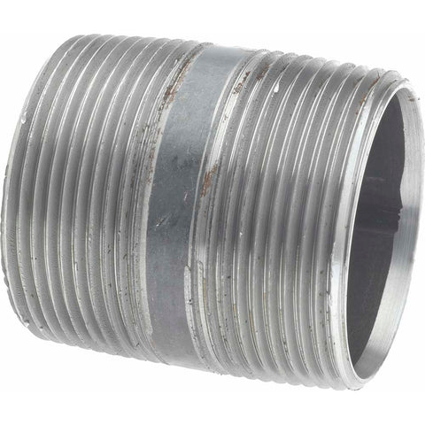 Black Pipe Nipple: 1-1/2" Dia x 2" Long, Schedule 40