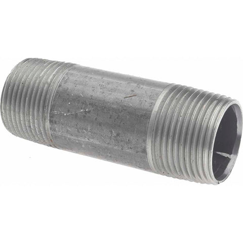 Black Pipe Nipple: 1" Dia x 3-1/2" Long, Schedule 40