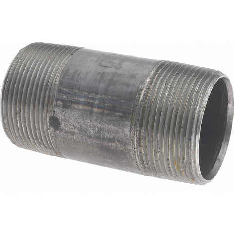 Black Pipe Nipple: 1-1/2" Dia x 3-1/2" Long, Schedule 40