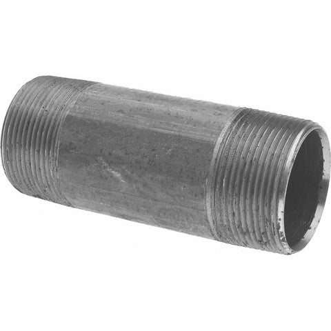 Black Pipe Nipple: 1-1/2" Dia x 4-1/2" Long, Schedule 40