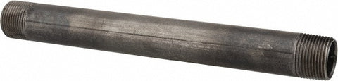 Black Pipe Nipple: 1" Dia x 11" Long, Schedule 40