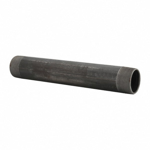 Black Pipe Nipple: 1-1/2" Dia x 11" Long, Schedule 40
